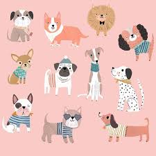 After Years Of Wanting To Get A Dog And Debating Which Breed To Get Because Of The Awkwardness O Cute Animal Illustration Dog Illustration Animal Illustration