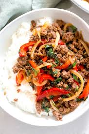 Basil Beef Stir Fry Easy Asian Inspired Ground Beef Recipe Recipe In 2020 Beef Stir Fry Ground Beef Recipes Beef Recipes