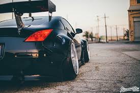 Hd Wallpaper Black Sports Coupe Car Vehicle Nissan Nissan 350z Stancenation Wallpaper Flare Nissan, nissan 350z, stance, stanceworks, stancenation, red cars.