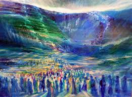 Crossing The Sea Fine Art Print By Yoram Raanan Biblical Art Art Spiritual Art