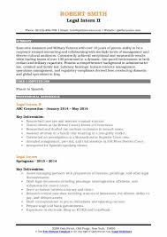 Internships provide you with critical experience in an industry, so be sure to include them. Legal Intern Resume Samples Qwikresume