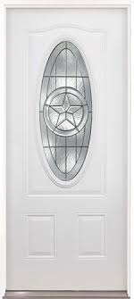 The interior or exterior door of your dreams may be cheaper than you expected. Discount 3 4 Oval Texas Star Steel Prehung Door Unit 60 Prehung Doors Front Entry Doors Steel Doors