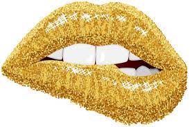 Gold Lips Png Clip Art Image Gold Lips Wallpaper Gold Clipart Gold Lips