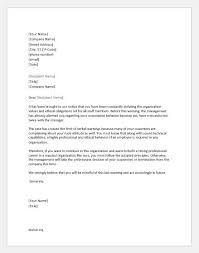 Warning letters are written in order to warn an employee for his or her unethical behavior or bad performance. Warning Letters To An Employee For Misconduct Document Hub