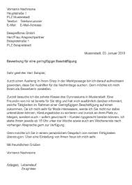 Kostenlose bewerbungsschreiben muster und vorlagen (motivationsschreiben) für die schweiz zum direkten und kostenlosen download. Bewerbungsschreiben Geringfugige Beschaftigung