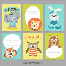 Description this cute little puppy is the perfect way to send birthday wishes. Fun Set Of Animal Birthday Cards Stock Images Page Everypixel