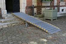 Free wheelchair ramps are built with after the free wheelchair ramp is installed it allows seniors to live more independently in thier own home and can prevent accidents and falls thereby. Wheelchair Ramp Wikipedia