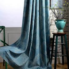 modern custom drapes teal blue
