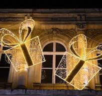 3D Gift Boxes LED Modeling Motif Light for Decoration