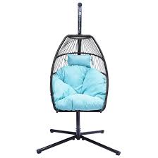 Check spelling or type a new query. Dakota Fields Patio Wicker Folding Hanging Chair Rattan Swing Hammock Egg Chair With X Type Base And C Type Bracket With Cushion And Pillow For Patio Bedroom Balcony Indoor Outdoor Blue Wayfair
