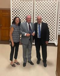 KC Officers Installation Banquet Family of the Year Joey Daigle Knight of  the Year Barry Lamothe Last picture is all the officers for the upcoming  year.