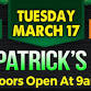 St Patrick's Day Bash 2026!