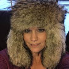 Coyote Trapper Hat, Trapper Hat, Coyote Hat, Lined Fur Hat, Fur Hat