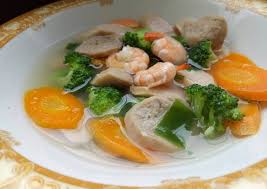 Sop perusahaan, produksi, restoran, dll. Resep Sup Udang Bakso Sosis Oleh Dapur Renkganis Cookpad