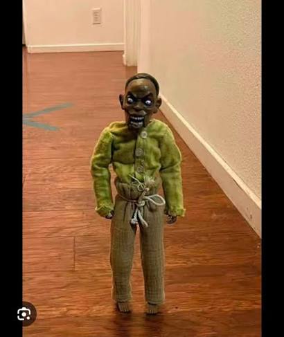 Growing up this movie tales from the hood and these little dolls scared the  mess out of us. My daughter has never seen this movie so she will not  understand how she
