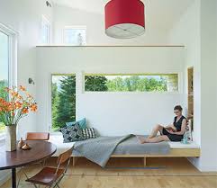 Bay windows protrude from an exterior wall and create a small shelf in the home. Window Design For Small Spaces The House Designers