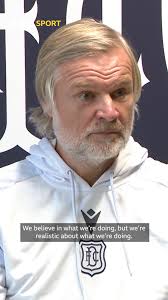 🗣️ "We're realistic about what we're doing.", Steven Pressley says Dundee  are "nowhere near" where he wants them to be.