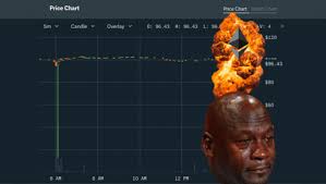 Ethereum is mathematically impossible to confiscate by anyone who does not know the private. Ethereum S Price Briefly Collapsed From 100 To 13 On Coinbase Pro