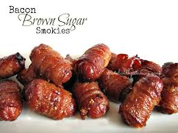 Bacon Brown Sugar Smokies Be Sure To Pin This Recipe Just Click The Photo For Next Time You Are Looking For A Quick Appetizer Recipes Food Superbowl Snacks