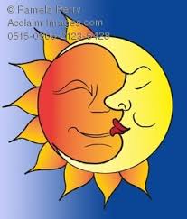 Nov 18, 2016 · the first trial is set by ilima. Clip Art Illustration Of Half Moon Half Sun