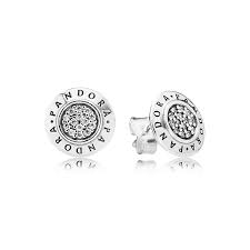 Sparkling Pandora Logo Stud Earrings Pandora Earrings Studs Pandora Earrings Pandora Jewelry
