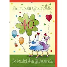 One of the years 40 bc, ad 40, 1940, 2040. Witzige A4 Geburtstagskarte 40