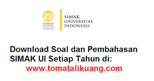 Di sana kamu juga akan menemukan berbagai video belajar. Soal Pembahasan Simak Ui 2009 2020 Pdf