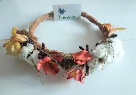 Flores significado corona rosas clavel día de los enamorados papiros. Diadema O Corona Con Flores Preservadas Eternas