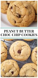 Peanut Butter Chocolate Chip Cookies In 2020 Peanut Butter Chocolate Chip Cookies Peanut Butter Chocolate Chip Chip Cookies
