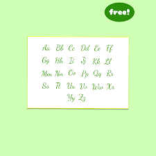 Finden sie marktprognosen, googl finanzdaten . Cursive Alphabet Chart Kids Printables