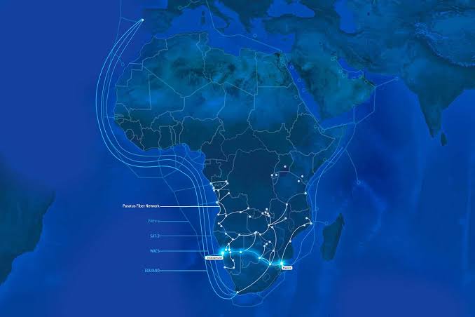 The expansion of the Paratus sub-equatorial contiguous network footprint. Source: Paratus Group