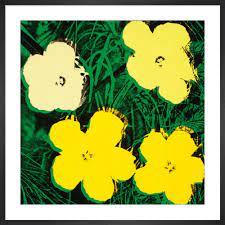 Published in collaboration with the the andy warhol foundation for the visual arts. Flowers C 1964 4 Yellow Art Print By Andy Warhol King Mcgaw