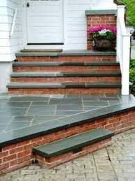 41 Ideas To Decorate Your Entryway To Replace Porch Godiygo Com House With Porch Brick Porch Brick Steps