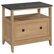 Sauder harbor view storage cabinet, curado cherry finish. Sauder August Hill 1 Drawer Wood Lateral File Cabinet In Dover Oak 426133