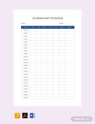 24/7 restaurants have unique staff availability and scheduling needs. 24 Hour Shift Schedule Template Pdf Word Apple Pages Google Docs