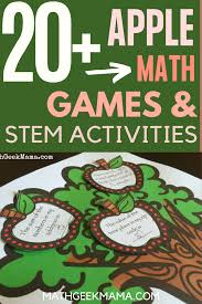 20 Apple Math Games Activities Stem For Kids In 2020 Fun Math Activities Easy Math Games Elementary Stem Activities