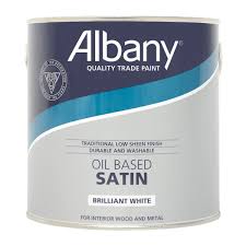 Next, blot the paint stain with a clean white cloth or rag to absorb any excess moisture from the paint stain.12 x research source. Albany Oil Based Satin Brilliant White 2 5l