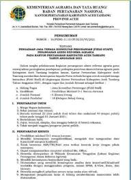 Perusahaan ini bergerak dibidang retail buku yang penjualannya melalui outlet tersebar diberbagai kembali pada peluang pekerjaan dan karir yang tersedia bulan ini, berikut kami informasikan detail lowongan kerja terbaru februari 2021 untuk lulusan smp, sma smk sederajat, diploma, hingga s1. Lowongan Kerja Field Staff Kantor Pertanahan Aceh Tamiang