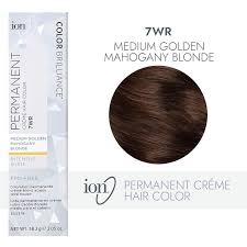 Check spelling or type a new query. Ion 7wr Medium Gold Mahogany Blonde Permanent Creme Hair Color By Color Brilliance Permanent Hair Color Sally Beauty