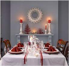 decoration de noel rouge et blanc a faire soi meme elegant christmas decor christmas dining room christmas dining table decor