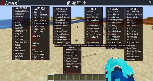 Minecraft ESP Interface