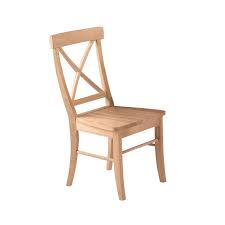 Amazon's choice for unfinished dining chairs. International Concepts Unfinished Wood X Back Dining Chair Set Of 2 C 613p The Home Depot Stul Mebel Stol