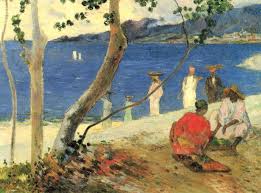 Porteuses De Fruits A L Anse Turin Ou Bord De Mer Ii 1887 Par Paul Gauguin 1848 1903 Collection Privee The Yorck P Paul Gauguin Post Impressionists Gauguin