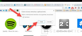 Como crear accesos directos de aplicaciones Chrome en el escritorio - Guía