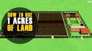 It is traditionally defined as the area of one chain by one furlong (66 by 660 feet), which is exactly equal to 10 square chains, 1⁄640 of a square mile, or 43,560 square feet, and approximately 4,047 m 2, or about 40% of a hectare. How To Use 1 Acres Of Land Planning How To Use Agricultural Land 3 D Design Youtube