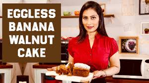 About eggless banana cake recipe: Eggless Banana Walnut Cake Banana Cake Meghna S Food Magic Youtube