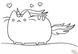 Coloring pages coloring stunning pretty to print for girls. Pusheen Coloring Pages Unicorn Free Printable Pusheen Cat Unicorn Coloring Pages To Print For Adults Pictures Ecolorings Info
