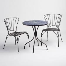 Peacoat Blue Cadiz Outdoor Bistro Table World Market In 2020 Bistro Table Outdoor Cheap Patio Furniture Favorite Outdoor Furniture