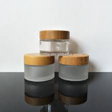Don't store your concentrates or plants in cups! Wholesale Recycled Glass Jars With Bamboo Lids With Frosted Glass Cosmetic Jars For Body Cream Gj 2004a Cosmetic Jars Recycled Glass Bottles Glass Storage Jars