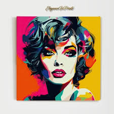 Buy Pop Art Print Wall Art, Pop Culture Wall Art Prints, Pop Art Canvas  Painting, Pop Culture Art Prints, Pop Art Woman, Over the Bed Wall Decor  Online in India